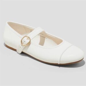Wild Fable White 11 Natalie Mary Jane Ballet Flats